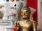 The face of a buddha.Head shot of buddha statue, Bangkok, Thailand. 8th May.2022