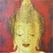 Face of buddha illustration painting meditation