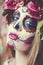 Face of Calavera Catrina