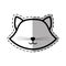 Face cat breed animal mammal dot line shadow