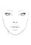 Face chart Makeup Artist Blank. Beautiful woman portrait. Face chart. Makeup Artist Blank. Template.