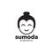 Face cute smile sumo logo design vector graphic symbol icon illustration creative idea