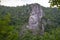 Face of Decebal in the Cliff of Romania