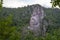 Face of Decebal in the Cliff of Romania