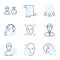 Face detection, User and Healthy face icons set. Support consultant, Sallary and Person idea signs. Vector