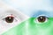 Face with djibouti flag