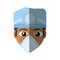 face doctor mask medical hat profession