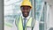 Face, engineer smile and black man in helmet at office, construction career and job. Portrait, happy and African