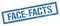 FACE-FACTS blue grungy rectangle stamp