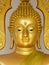 Face Golden buddha statue