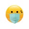Face icon wearing an air mask