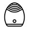 face massager device line icon vector illustration