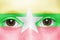 Face with myanmar flag