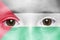 face with palestinian flag