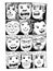 Face people sketch Crowd of funny peoples