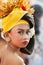 Face portrait of balinese dancer girl