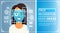 Face Recognition System Eye Retina Scanning Of Woman, Biometric Identification Technology Access Control Concept