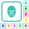 Face recognition vivid colored flat icons