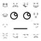 Face, with, rolling, eyes flat vector icon in emotions pack