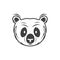 Face scare koala logo design vector graphic symbol icon sign illustration creative idea