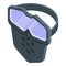Face shield clean icon, isometric style