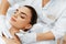 Face Skin Care. Diamond Microdermabrasion Peeling Treatment, Beauty Spa. Cosmetology.