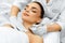 Face Skin Care. Diamond Microdermabrasion Peeling Treatment, Beauty Spa. Cosmetology.