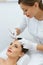 Face Skin Cleansing. Woman On Facial Mechanical Cleaning