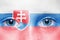 Face with slovak flag