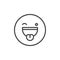 Face with stuck-out tongue and winking eyes emoticon line icon