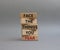 Face the things you fear symbol. Wooden blocks with words Face the things you fear. Beautiful grey background. Business and Face