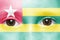 Face with togo flag