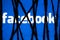 Facebook. Concept of internet censorship