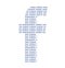 Facebook first letter filled with Facebook words