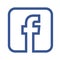 Facebook icon, popular social media logo icon Facebook element vector on white background.