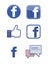 FACEBOOK ICON SET VECTOR