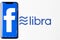 Facebook and Libra logo, new electronic currency