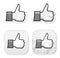 Facebook like it grunge button