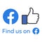 Facebook like thumbs up icons