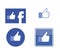 Facebook Like Vector Icon