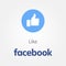 Facebook new like button.