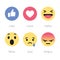 Facebook rolls out five new reactions buttons