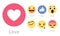 Facebook rolls out five new reactions buttons