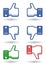 Facebook thumbs like!/dislike!