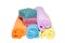 Facecloth rolls various shades and soaps