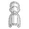 faceless man cartoon icon image