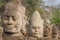The faces at the Bayon Temple, Siem Riep, Cambodia. Face