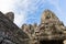 Faces on the towers of Angkor Thom temple, Siem Reap, Cambodia, Asia