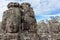 Faces on the towers of Angkor Thom temple, Siem Reap, Cambodia, Asia