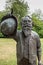 Facial closeup of Johannes Brahms statue, Lubeck, July 13, 2022